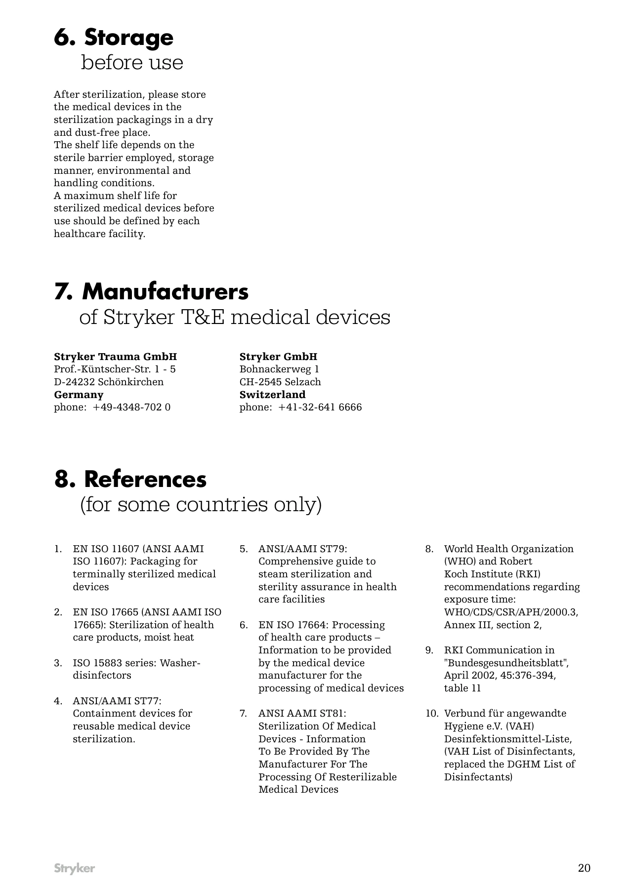 Original manufacturer instructions, page 20